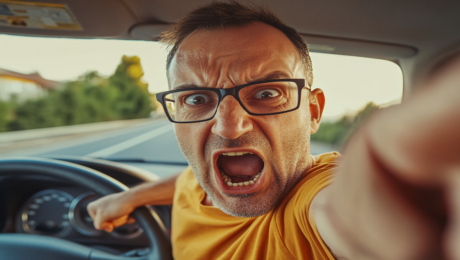 colere au volant